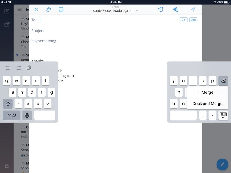 Diviser le clavier de l