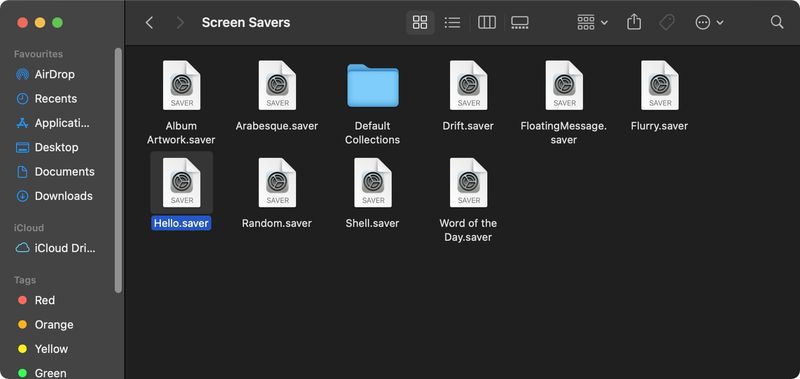 Hello.saver file