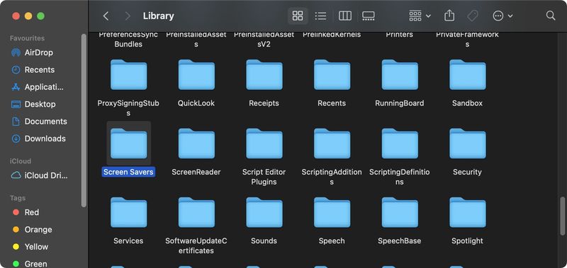 Library screen savers