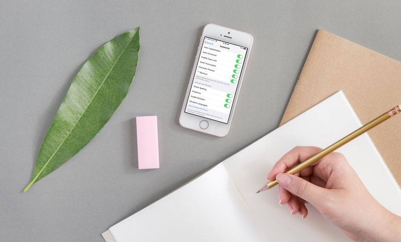 Vérification orthographique activée sur iPhone