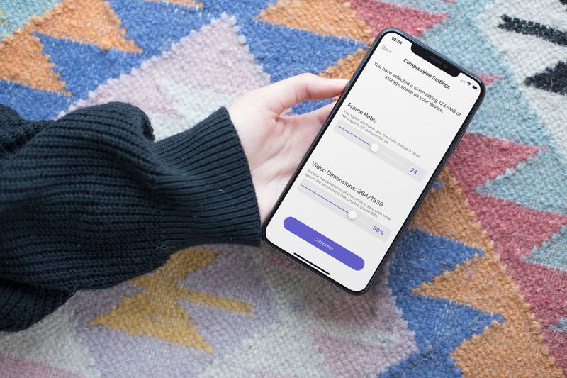 Compresser des vidéos sur iPhone