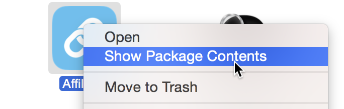 Show package contents