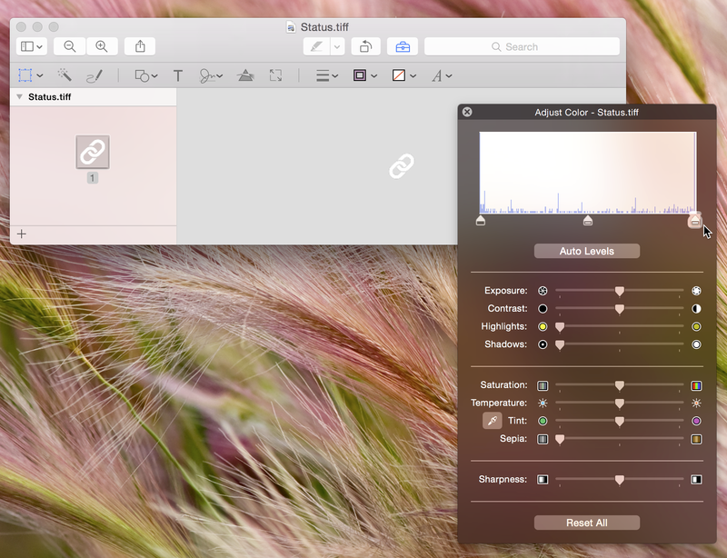 Preview invert adjust color