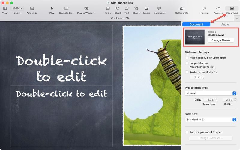 Change a Keynote Theme on Mac
