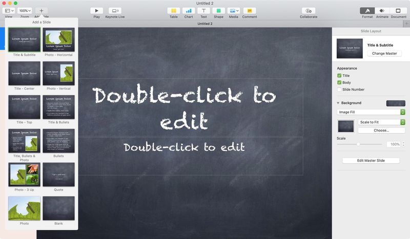 Keynote Add Slide Mac