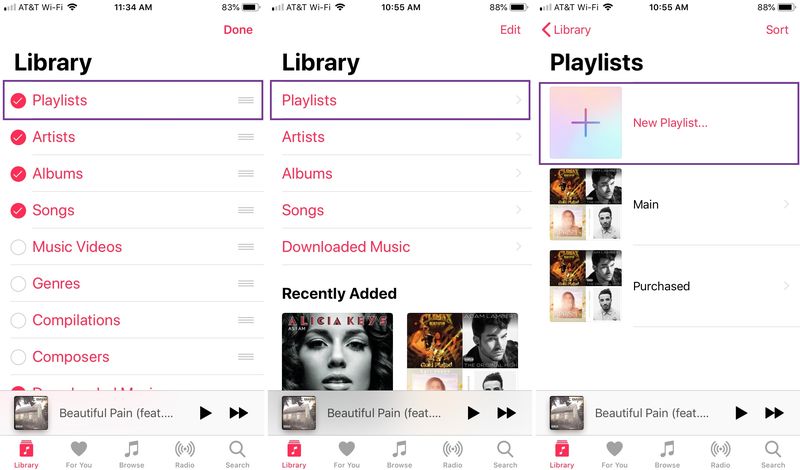 Créer une Playlist Music App iPhone