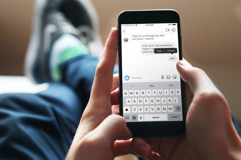 Supprimer le message privé Instagram iPhone