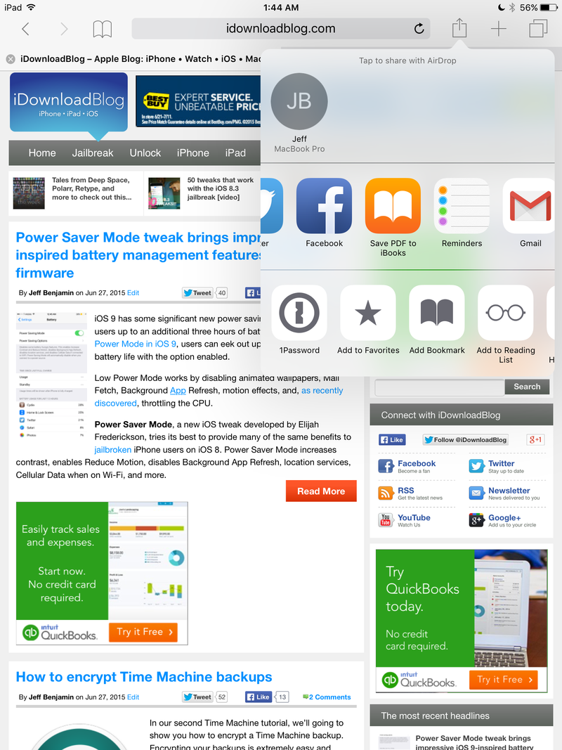 Save PDF iOS 9