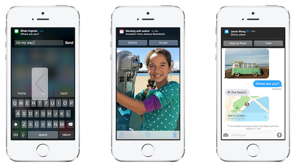 Interactive Notifications iOS 8