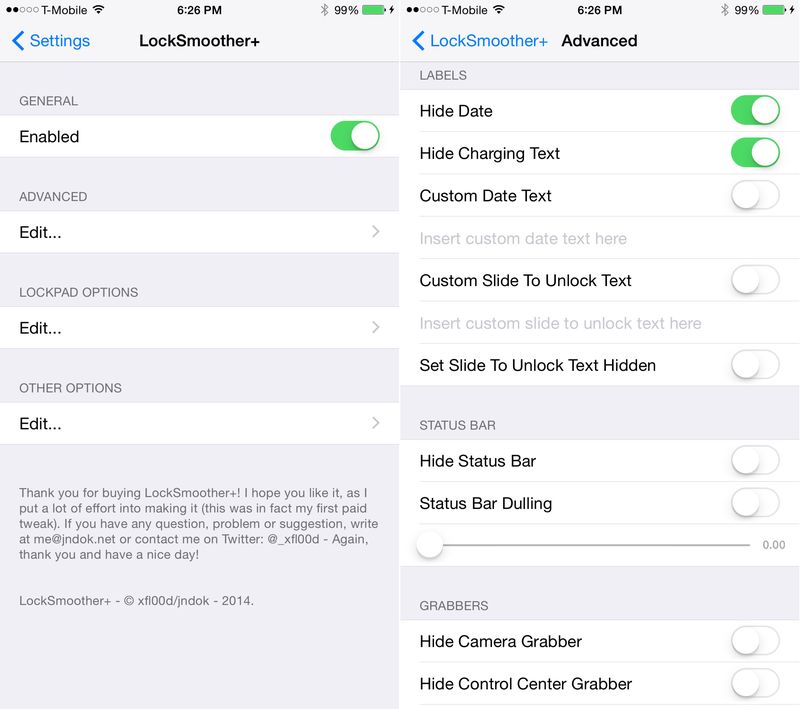 LockSmoother+ preferences 1