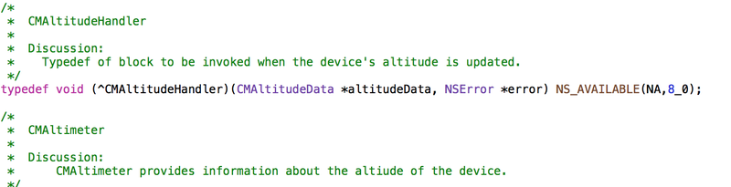 xcode altitude