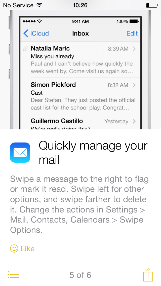 iOS 8 tip manage email