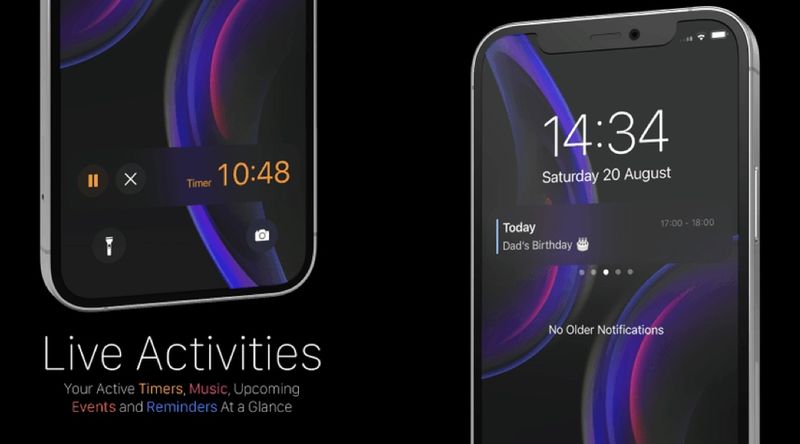 Lock Screen Live Activities enabled on a jailbroken iPhone.