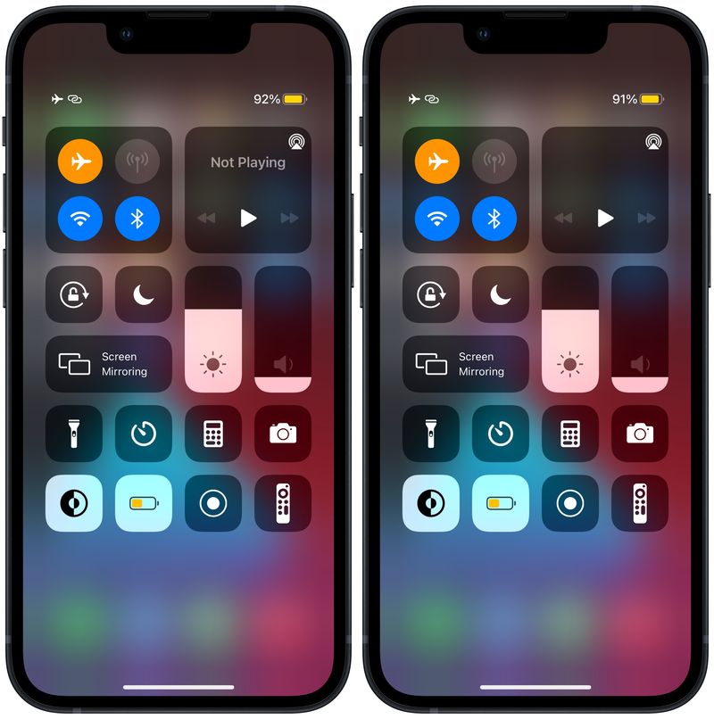Hide Control Center