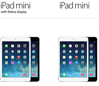 iPad mini vs ipad mini retina display