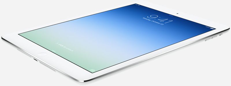 iPad Air lock screen