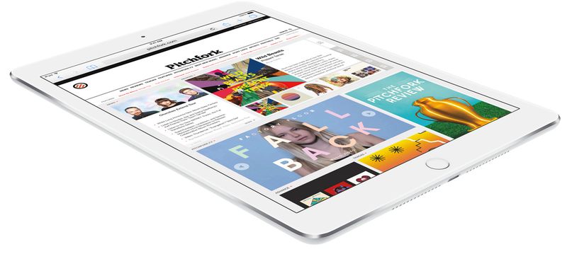 iPad Air 2 silver flat