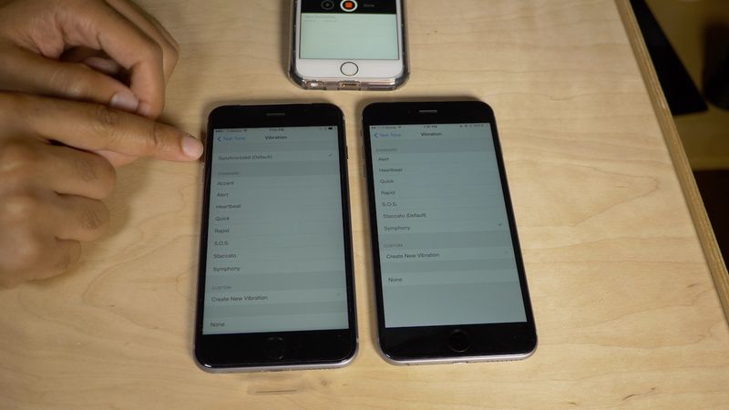 Moteur Taptic vs Vibration