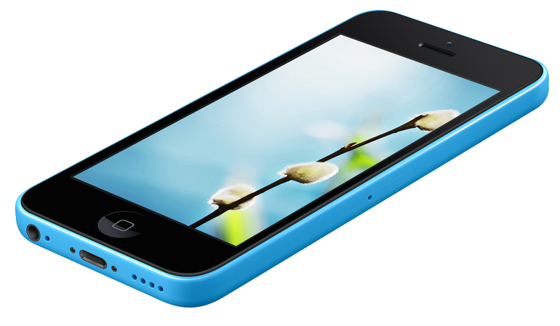 iPhone 5c Blue summer wall splash
