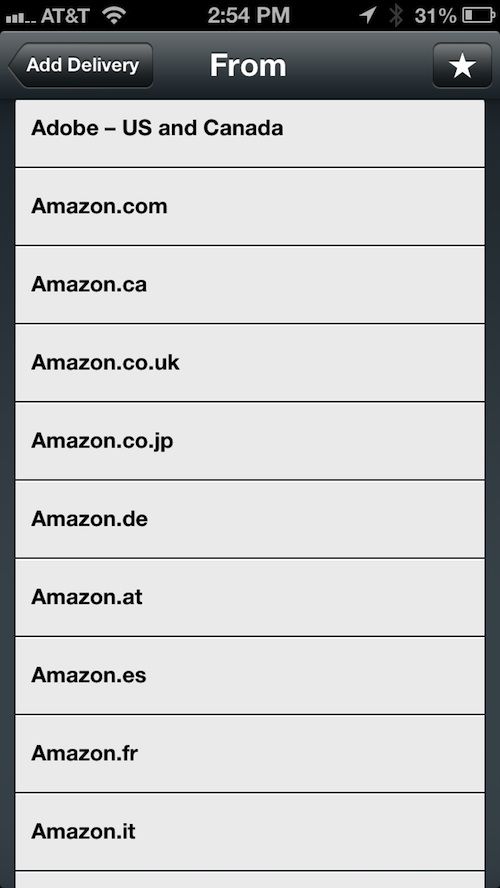 Delivery Status touch 3