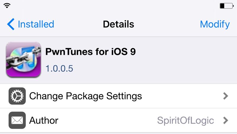 PwnTunes iOS 9