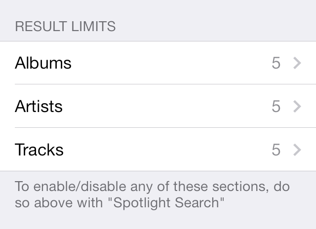 SpotiSearch Settings 2
