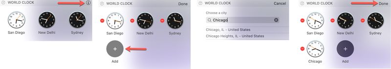 Mac Today View World Clock Widget