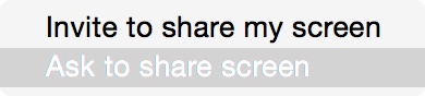 Yosemite Messages Invite Screen share