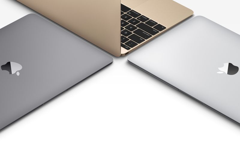 new MacBook silver gold space gray