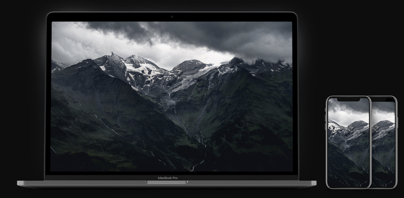 Nomad mountain wallpapers mock up