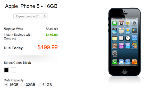 subsidized iphone