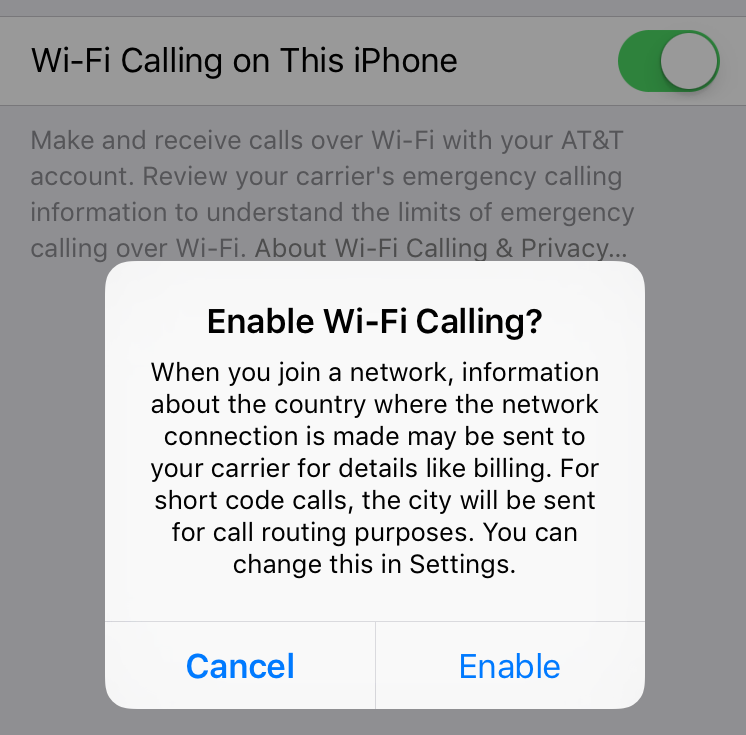 enable wi-fi calling