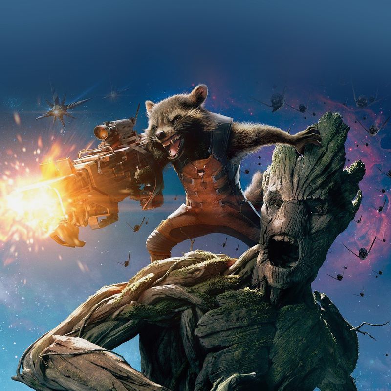 Guardians of the Galaxy Rocket Groot iPad