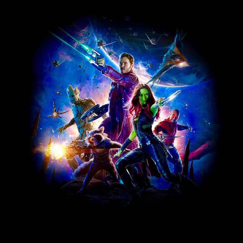 Guardians of the Galaxy Poster no names iPad