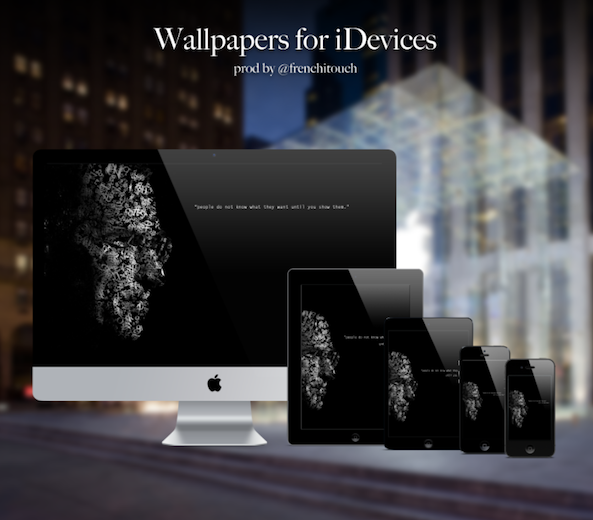 Steve Words Frenchitouch wallpaper splash