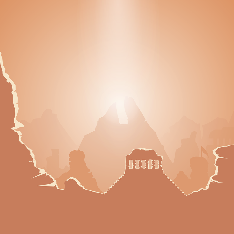 Temple Cartoon iPad Wallpaper