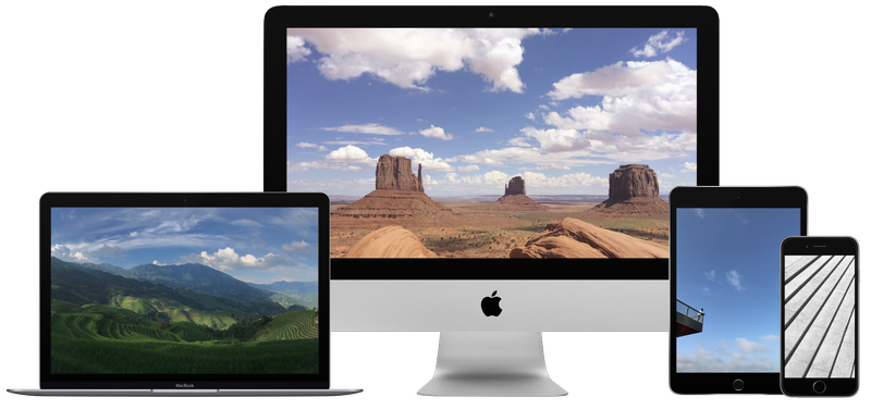iPhoto Wallpaper splash