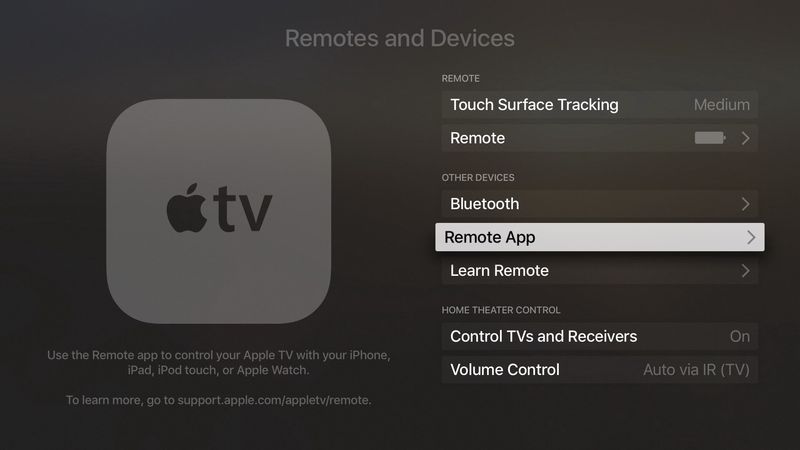 tvOS 10 Remote app pair Apple TV screenshot 001