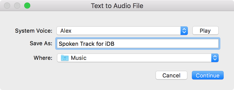 Save Text Messages as Spoken Tracks for iTunes 3