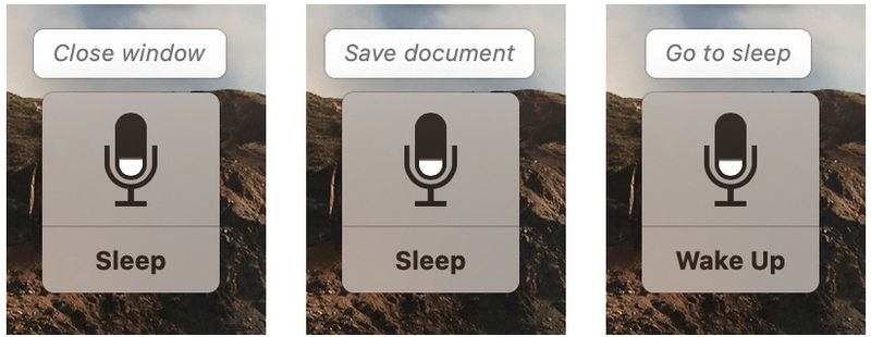 Voice Control Commands Displayed Mac