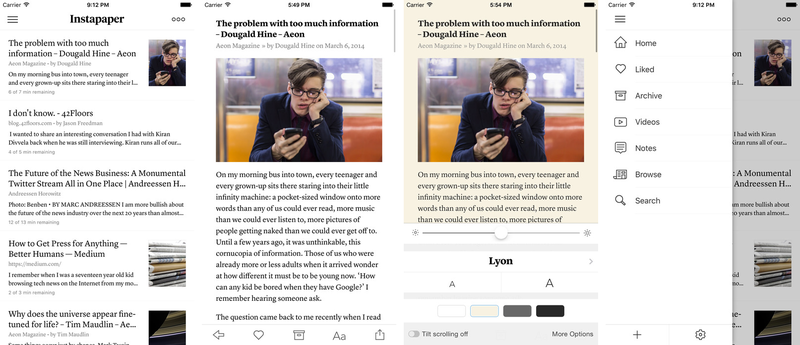 Instapaper 7.1.2 for iOS iPhone screenshot 001