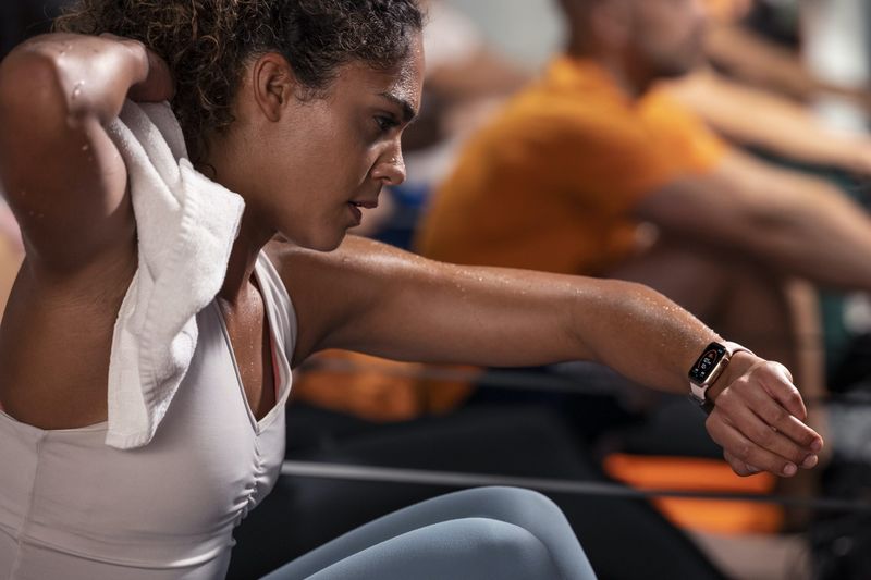 Apple Watch wearer in a wheelchair
