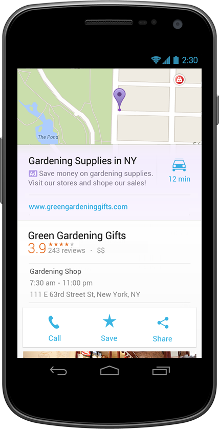 Google Maps Injecte des Annonces - Google Starts Injecting Relevant Ads Google Maps App Search Results 2