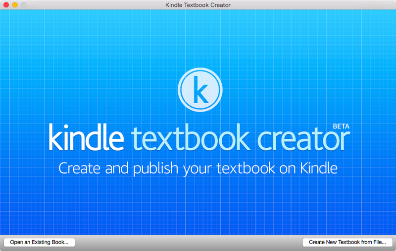 Kindle Textbook Creator for Mac screenshot 001