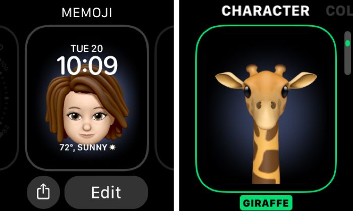 Memoji Watch Face Character