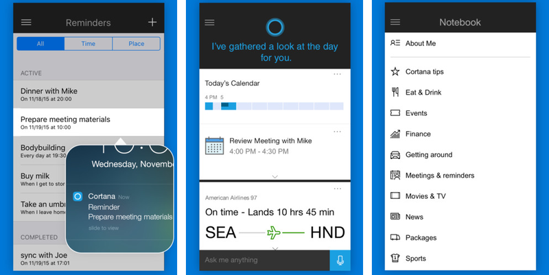 Cortana 1.2.1 for iOS iPhone screenshot 001