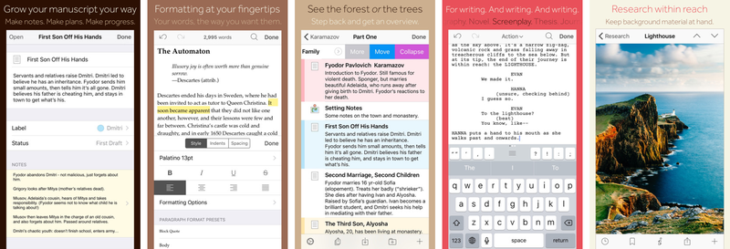 Scrivener 1.0 for iOS iPhone screnshot 001