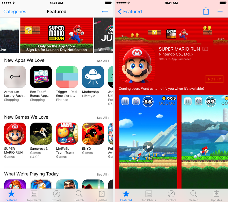 Super Mario Run Notifier l