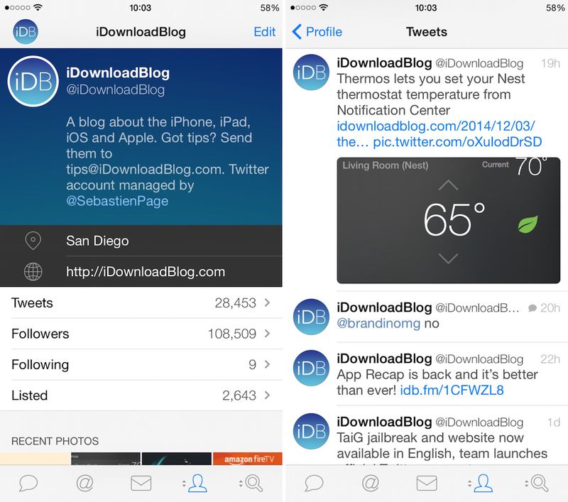 Tweetbot 3 iPhone 6