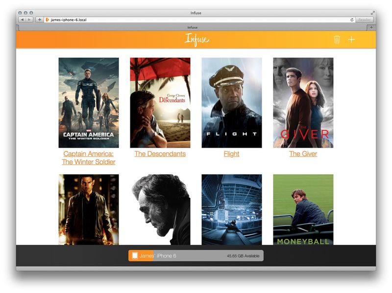 Infuse 3 (browser upload)